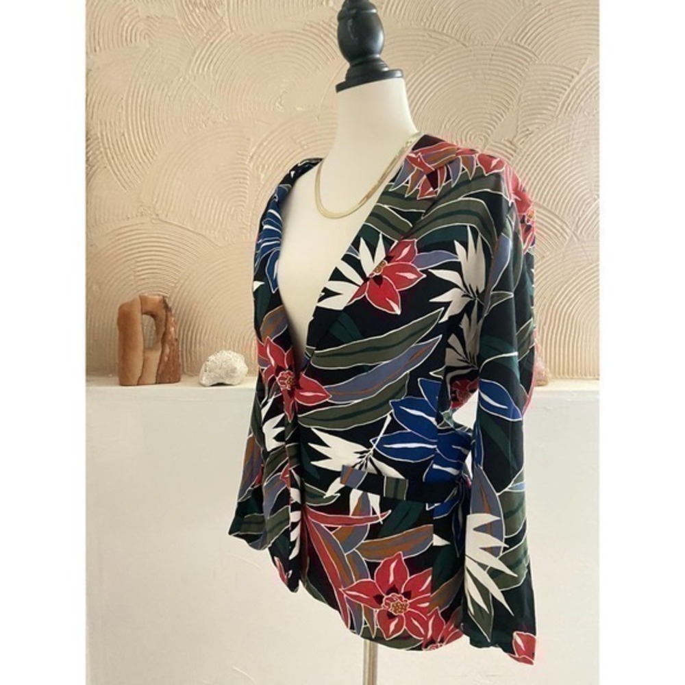 Vintage 90s tropical print Blazer